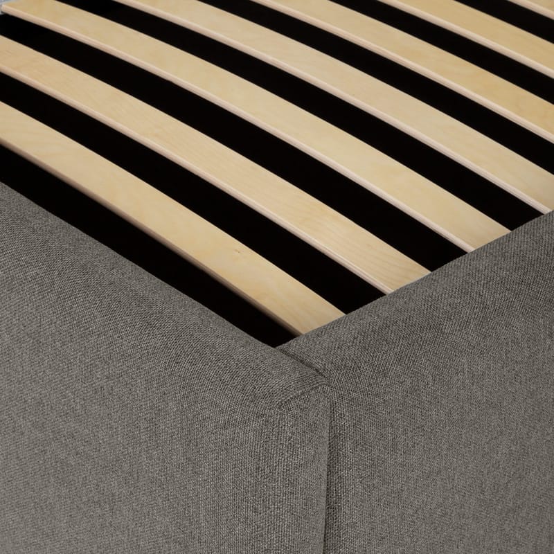 Seng HOME4YOU Leena 160x200 cm Mørk beige - Mørk beige - Møbler - Senge - Sengeramme & sengestel