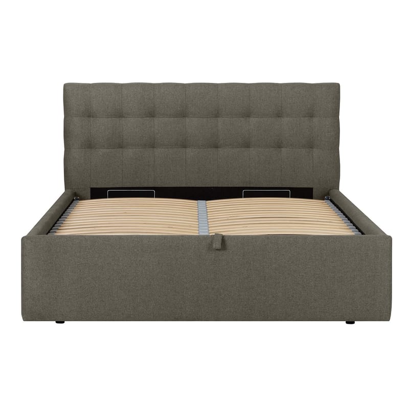 Seng HOME4YOU Leena 160x200 cm Mørk beige - Mørk beige - Møbler - Senge - Sengeramme & sengestel