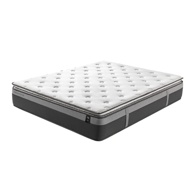 Seng HOME4YOU Sugi med madras Harmony Top 160x200 cm Grå - Grå - Møbler - Senge - Komplet sengepakke