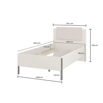 Seng Jukon S - 100 cm - Møbler - Senge - Sengeramme & sengestel