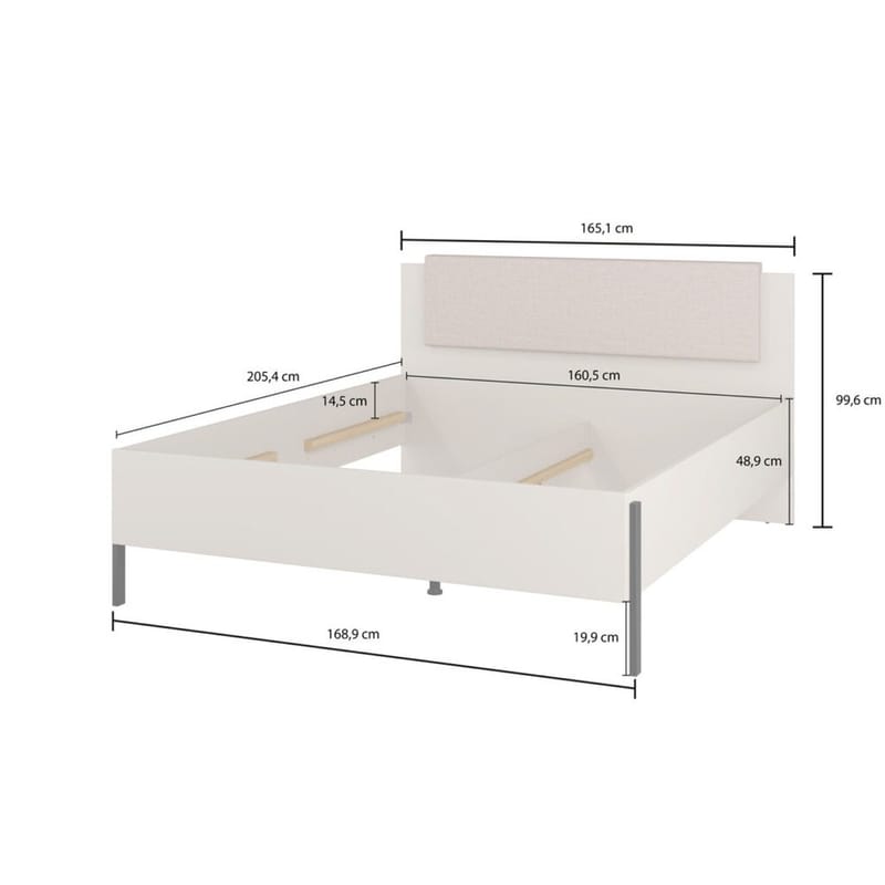 Seng Jukon S - 160 cm - Møbler - Senge - Sengeramme & sengestel