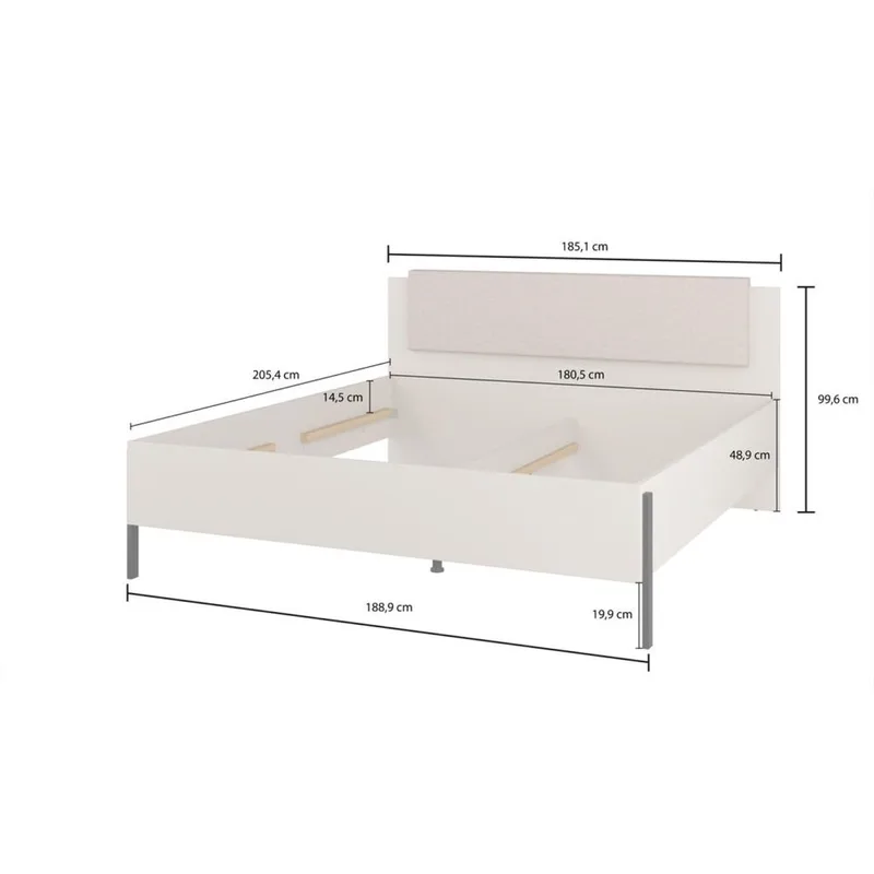 Seng Jukon S - 180 cm - Møbler - Senge - Sengeramme & sengestel