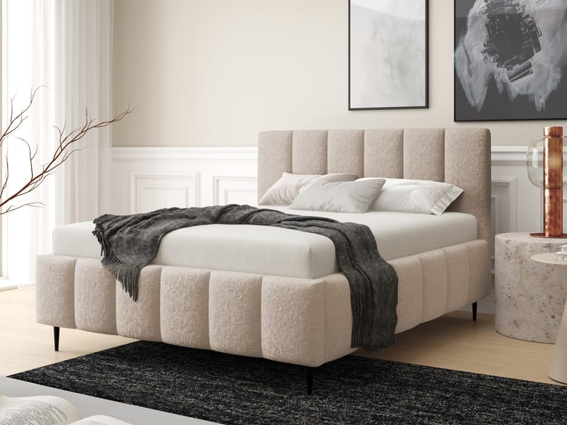 seng Lunaro Lambi 06 140x200 - beige - Møbler - Senge - Sengeramme & sengestel