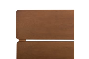 Seng med lamelbund Boisset - Brun/gummitræ, 160x200 cm - Møbler - Senge - Sengeramme & sengestel