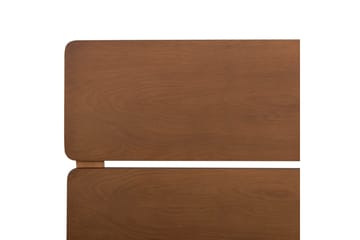 Seng med lamelbund Boisset - Brun/Gummitræ, 180x200 cm - Møbler - Senge - Sengeramme & sengestel