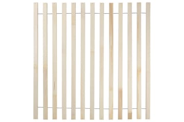 Seng med lamelbund Boisset - Brun/Gummitræ, 180x200 cm - Møbler - Senge - Sengeramme & sengestel