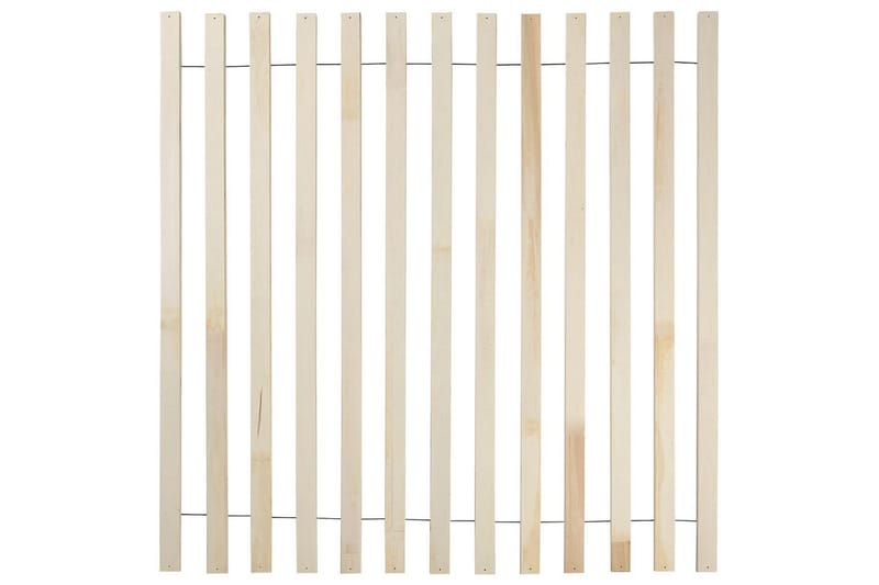 Seng med lamelbund Boisset - Brun/Gummitræ, 180x200 cm - Møbler - Senge - Sengeramme & sengestel