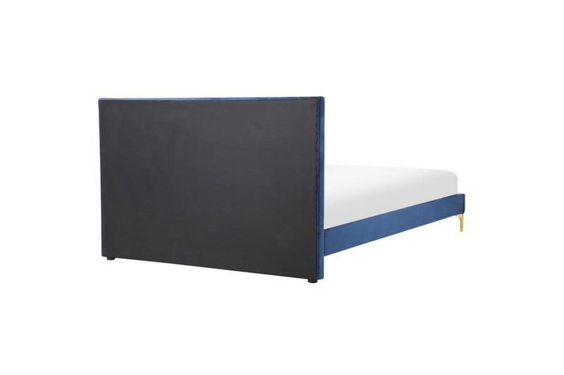 Seng med lamelbund Limoux - Blå, 140x200 cm - Møbler - Senge - Sengeramme & sengestel