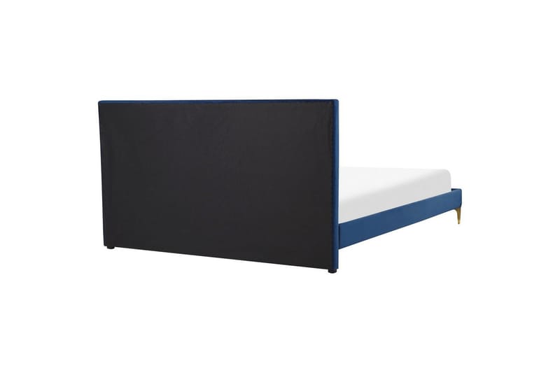 Seng med lamelbund Limoux - Blå, 160x200 cm - Møbler - Senge - Sengeramme & sengestel