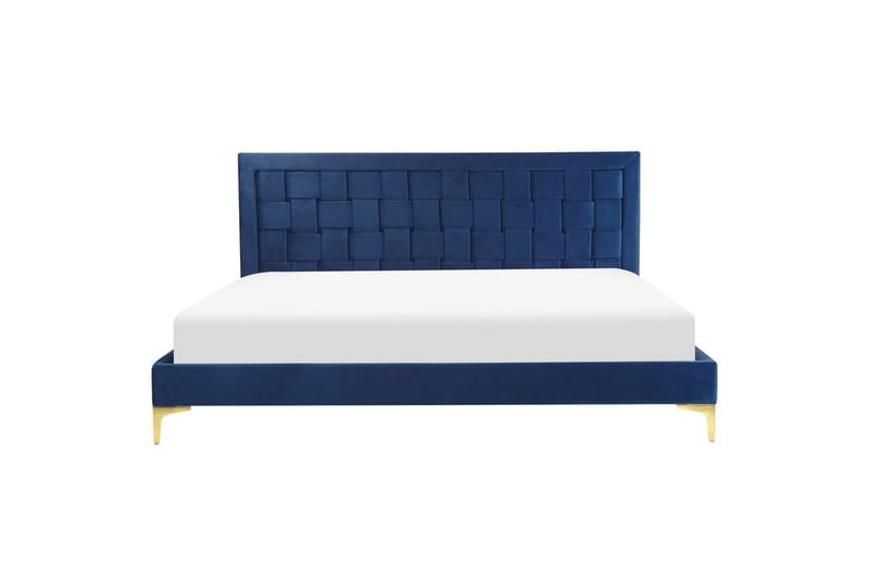 Seng med lamelbund Limoux - Blå, 180x200 cm - Møbler - Senge - Sengeramme & sengestel