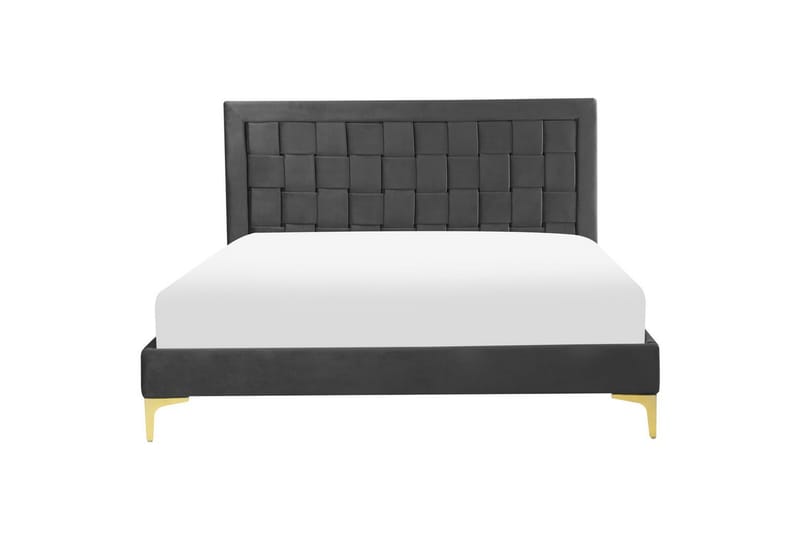 Seng med lamelbund Limoux - Sort, 140x200 cm - Møbler - Senge - Sengeramme & sengestel