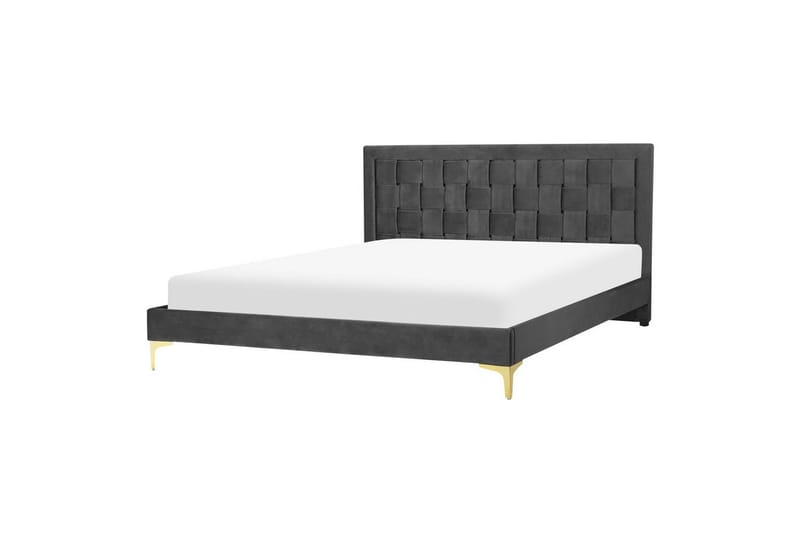 Seng med lamelbund Limoux - Sort, 160x200 cm - Møbler - Senge - Sengeramme & sengestel