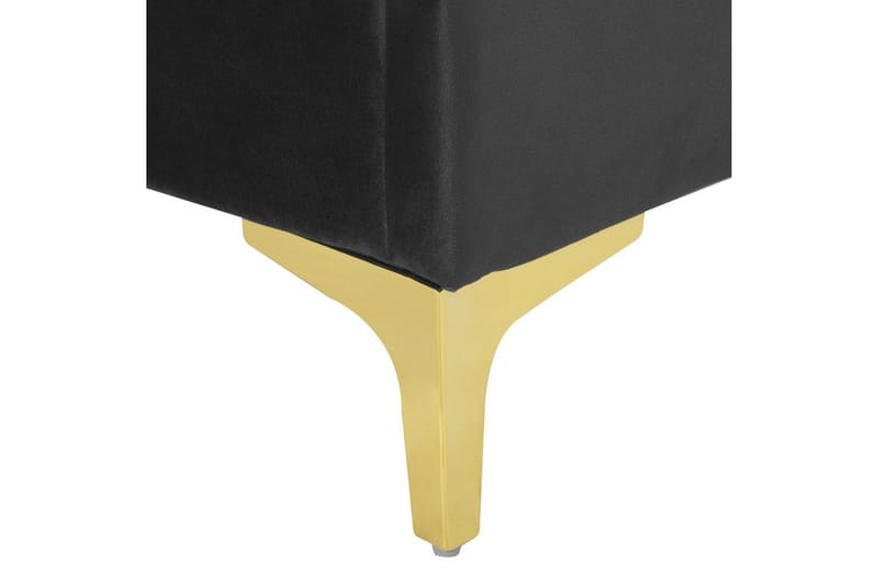 Seng med lamelbund Limoux - Sort, 160x200 cm - Møbler - Senge - Sengeramme & sengestel