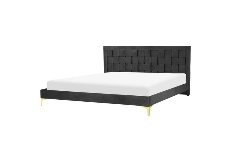 Seng med lamelbund Limoux - Sort, 180x200 cm - Møbler - Senge - Sengeramme & sengestel