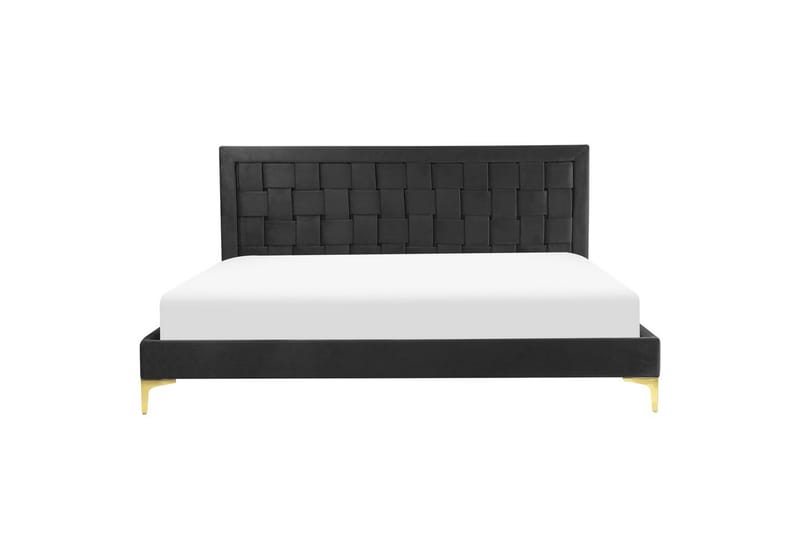 Seng med lamelbund Limoux - Sort, 180x200 cm - Møbler - Senge - Sengeramme & sengestel