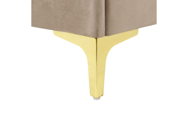 Seng med lamelbund Limoux - Taupe, 160x200 cm - Møbler - Senge - Sengeramme & sengestel