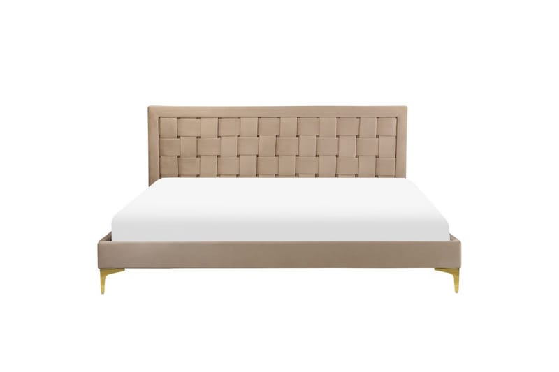 Seng med lamelbund Limoux - Taupe, 180x200 cm - Møbler - Senge - Sengeramme & sengestel