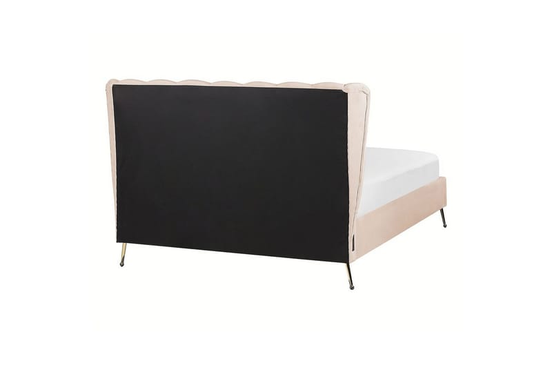 Seng med lamelbund Miribel - Beige, guld, 140x200 cm - Møbler - Senge - Sengeramme & sengestel