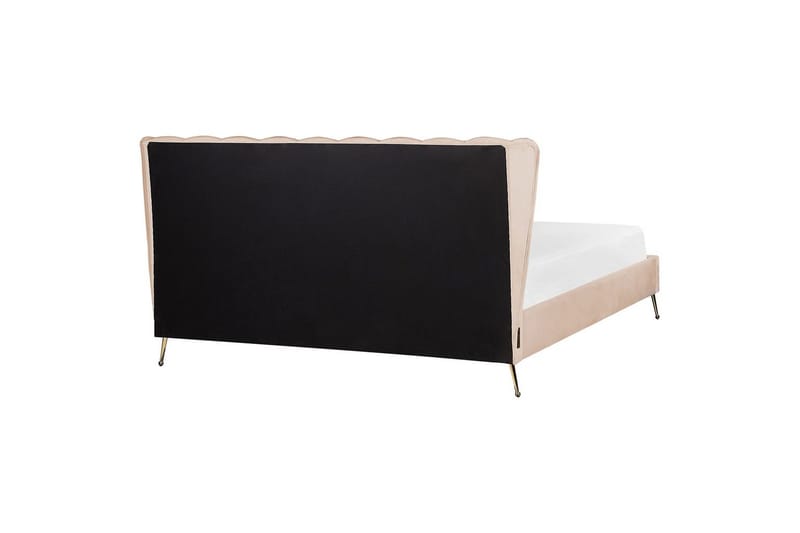 Seng med lamelbund Miribel - Beige, guld, 180x200 cm - Møbler - Senge - Sengeramme & sengestel