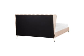 Seng med lamelbund Miribel - Beige, guld, 180x200 cm - Møbler - Senge - Sengeramme & sengestel