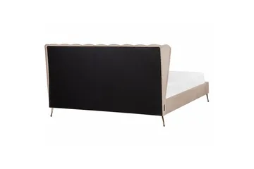 Seng med lamelbund Miribel - Taupe, guld, 180x200 cm - Møbler - Senge - Sengeramme & sengestel