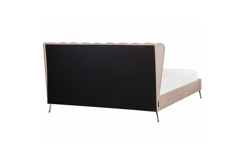 Seng med lamelbund Miribel - Taupe, guld, 180x200 cm - Møbler - Senge - Sengeramme & sengestel