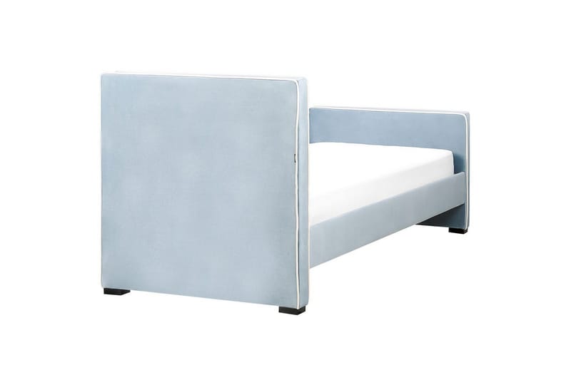 Seng med lamelbund Teenie - Blå, sort - Møbler - Senge - Sengeramme & sengestel