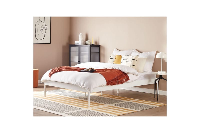 Seng med lamelbund Vaurs - Hvid, 160x200 cm - Møbler - Senge - Sengeramme & sengestel