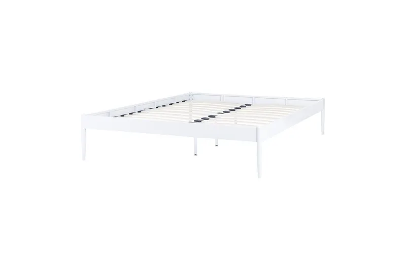 Seng med lamelbund Vaurs, Hvid, 160x200 cm