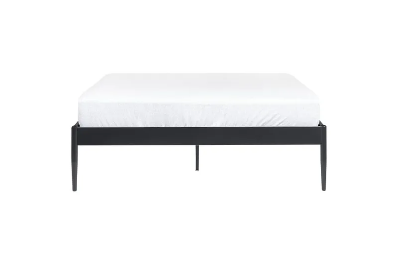 Seng med lamelbund Vaurs - Sort, 140x200 cm - Møbler - Senge - Sengeramme & sengestel