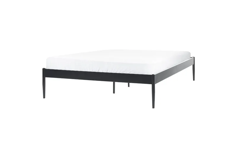 Seng med lamelbund Vaurs - Sort, 140x200 cm - Møbler - Senge - Sengeramme & sengestel
