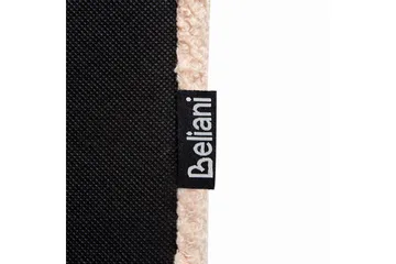 Seng med lamelramme Albi - Beige, sort/Bouclé, 140x200 cm - Møbler - Senge - Sengeramme & sengestel