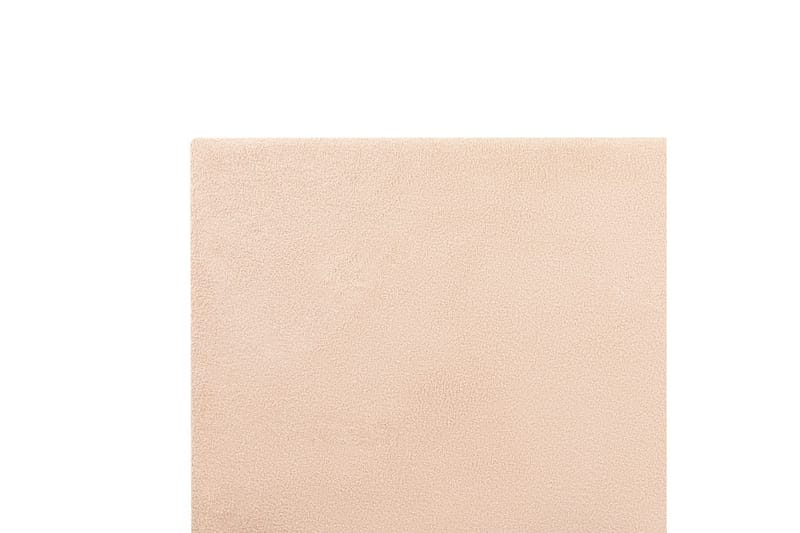 Seng med lamelramme Albi - Beige, sort/Bouclé, 140x200 cm - Møbler - Senge - Sengeramme & sengestel