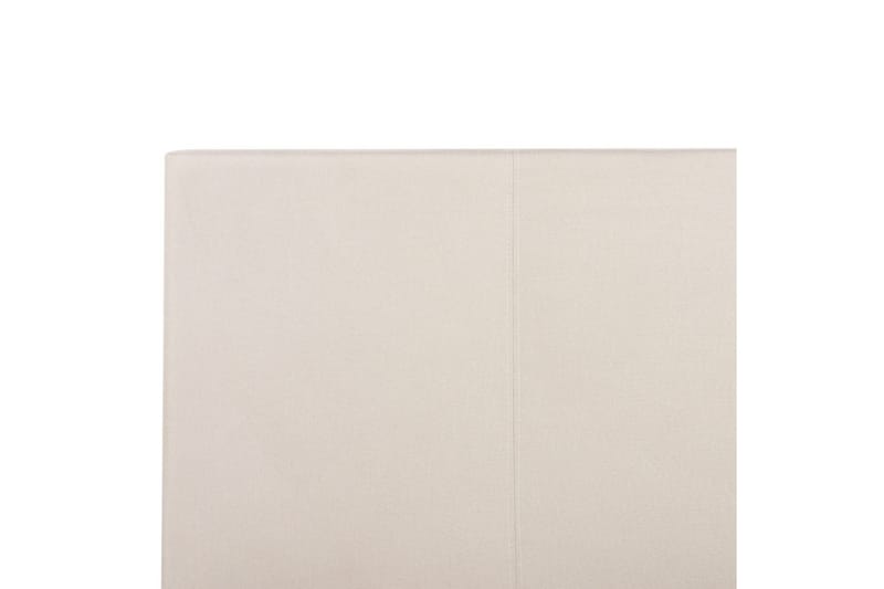 Seng med lamelramme Albi - Beige, sort/Polyester, 140x200 cm - Møbler - Senge - Sengeramme & sengestel