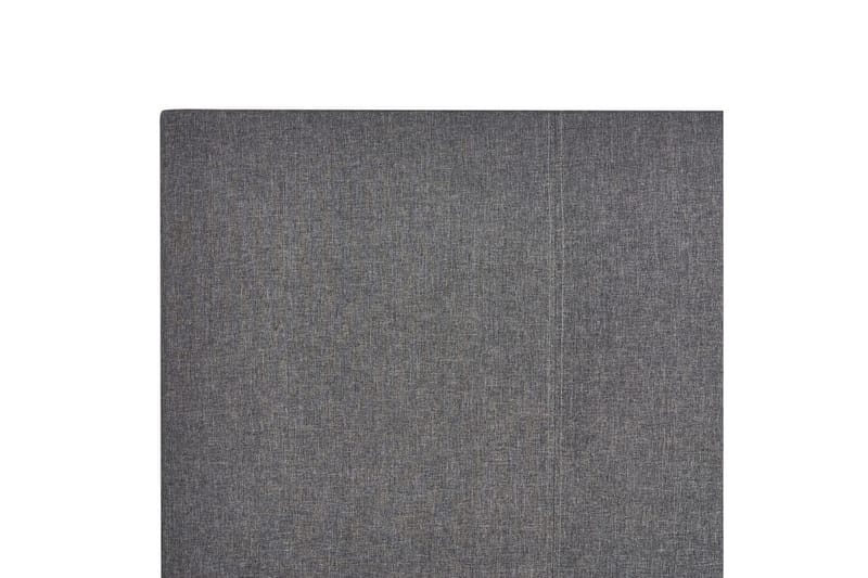 Seng med lamelramme Albi - Grå, sort/Polyester, 140x200 cm - Møbler - Senge - Sengeramme & sengestel