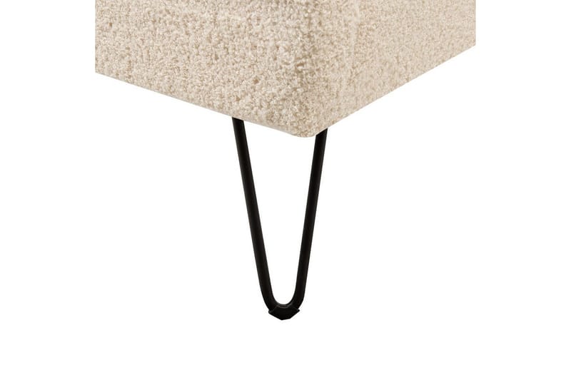 Seng med lamelramme Ambillou - Beige, sort, 140x200 cm - Møbler - Senge - Sengeramme & sengestel