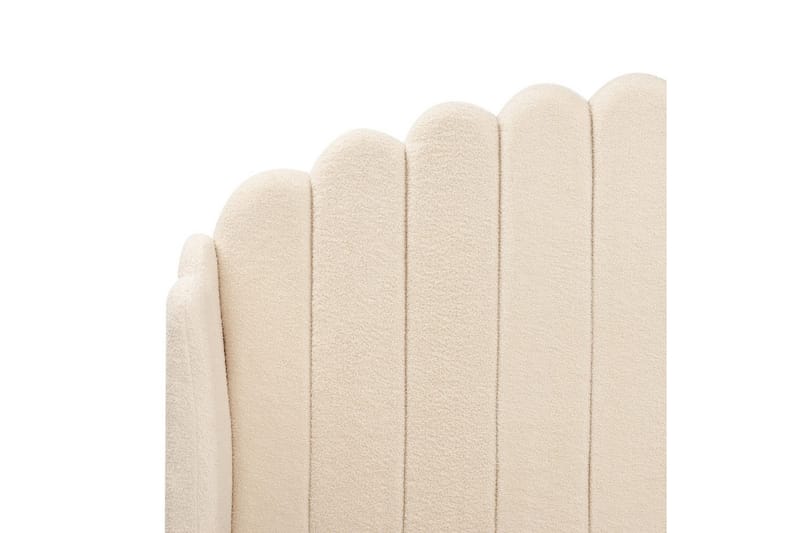 Seng med lamelramme Ambillou - Beige, sort, 140x200 cm - Møbler - Senge - Sengeramme & sengestel