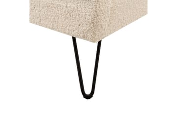 Seng med lamelramme Ambillou - Beige, sort, 180x200 cm - Møbler - Senge - Sengeramme & sengestel