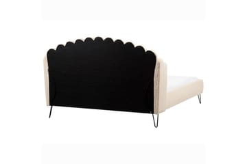 Seng med lamelramme Ambillou - Beige, sort, 180x200 cm - Møbler - Senge - Sengeramme & sengestel