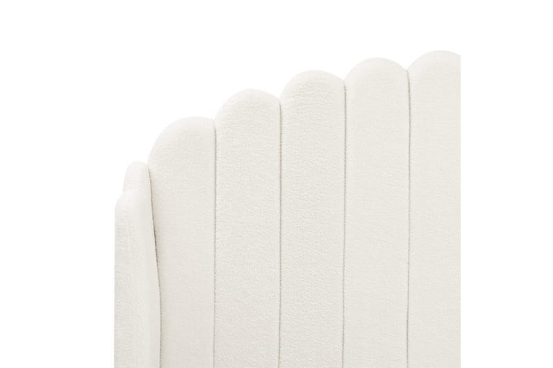 Seng med lamelramme Ambillou - Hvid, Sort, 160x200 cm - Møbler - Senge - Sengeramme & sengestel