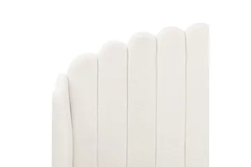 Seng med lamelramme Ambillou - Hvid, Sort, 180x200 cm - Møbler - Senge - Sengeramme & sengestel