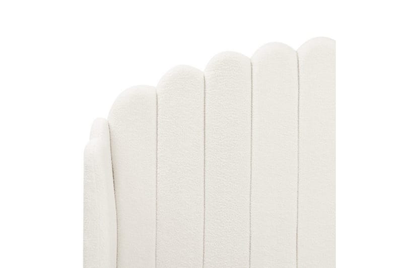 Seng med lamelramme Ambillou - Hvid, Sort, 180x200 cm - Møbler - Senge - Sengeramme & sengestel