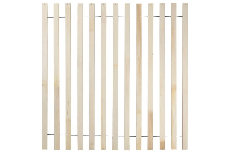 Seng med lamelramme Boisset - Brun/Gummitræ, 180x200 cm - Møbler - Senge - Sengeramme & sengestel