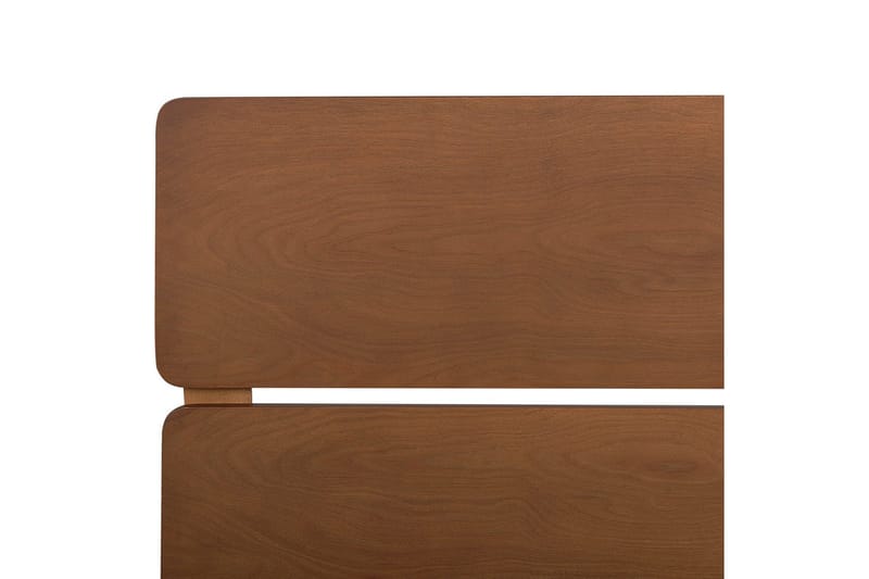 Seng med lamelramme Boisset - Brun/Gummitræ, 180x200 cm - Møbler - Senge - Sengeramme & sengestel