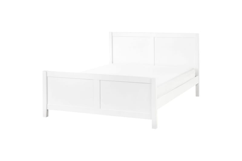 Seng med lamelramme Champagnat, Hvid, 140x200 cm