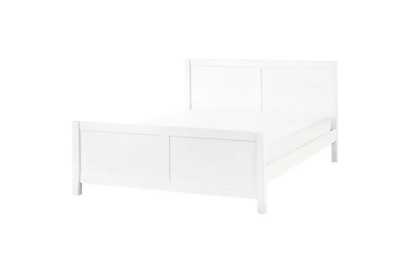 Seng med lamelramme Champagnat - Hvid, 160x200 cm - Møbler - Senge - Sengeramme & sengestel