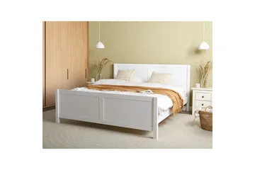 Seng med lamelramme Champagnat - Hvid, 180x200 cm - Møbler - Senge - Sengeramme & sengestel