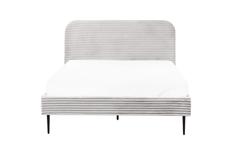 Seng med lamelramme Flayat - Grå, sort, 140x200 cm - Møbler - Senge - Sengeramme & sengestel