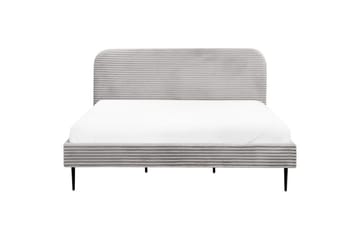 Seng med lamelramme Flayat - Grå, sort, 180x200 cm - Møbler - Senge - Sengeramme & sengestel