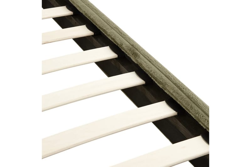 Seng med lamelramme Flayat - Grøn, Sort, 140x200 cm - Møbler - Senge - Sengeramme & sengestel